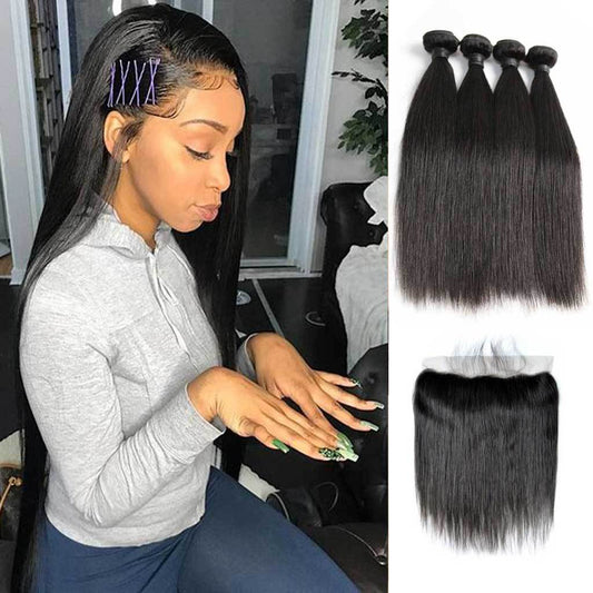 Weavebest-Brazilian-straight-virgin-hair-4-bundles-with-lace-frontal-deal-cheap-human-hair-on-sale