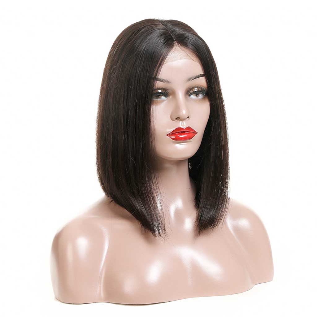 Weavebest Bob Wig 4x4 5x5 Straight Hair Lace Closure Wig Middle Part