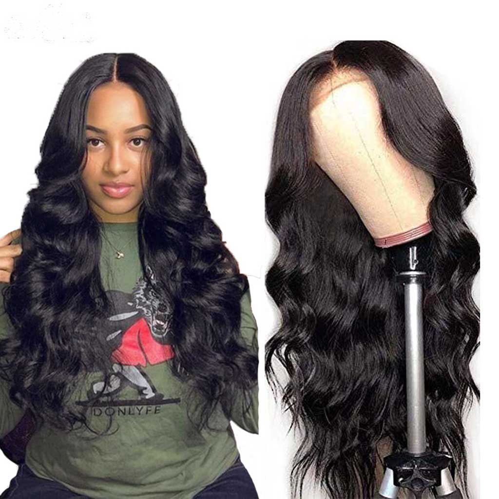 Weavebest Body Wave 4x4 5x5 6x6 Lace Closure Wig Transparent Lace Wig